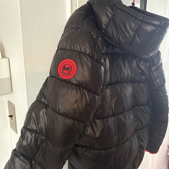 Michael Kors Black and Red Puffer Jacket Unisex - Picture 4 of 9